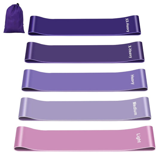 Fitness elastieken 5-delige set met verschillende weerstandsniveaus – weerstandsbanden – resistance bands - happygetfit.com