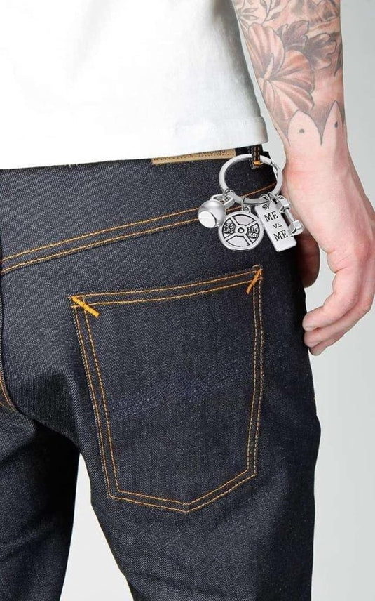 Fitness sleutelhangers set van 2 met sportbedels - happygetfit.com