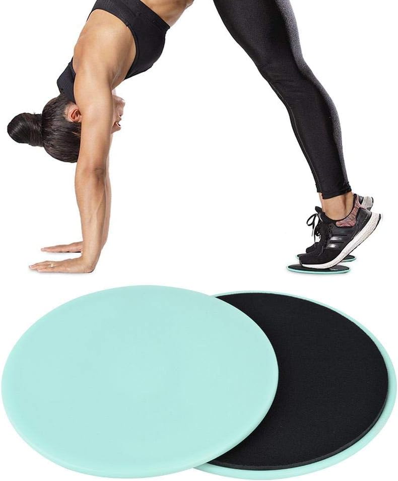 Załaduj obraz do przeglądarki galerii, Fitness sliders 2 stuks voor full-body en core training lichtgroen – gliding discs – buiktrainer - happygetfit.com
