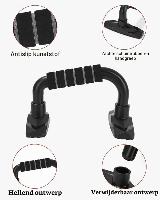Fitness trainingsset 6-in-1 met ab roller springtouw en push-up bars – fitness set – buikspiertrainer - happygetfit.com