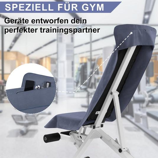 Fitnesshanddoek Microvezel 120x50 cm Sneldrogend met Ritsvak – Sporthanddoek – Reishanddoek - happygetfit.com