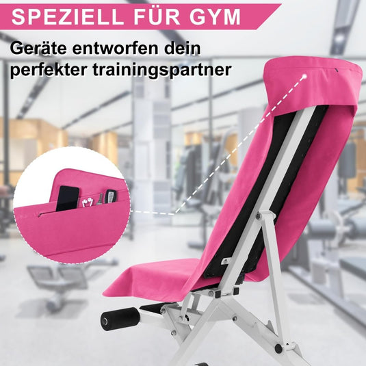Fitnesshanddoek Microvezel 120x50 cm Sneldrogend met Ritsvak – Sporthanddoek – Reishanddoek - happygetfit.com