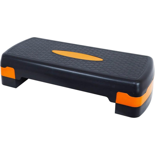 Fitvids Aerobic Step Platform Trainer with Adjustable 2-Level Risers, 400 Pound Weight Capacity – Non-Slip Exercise Stepper - happygetfit.com