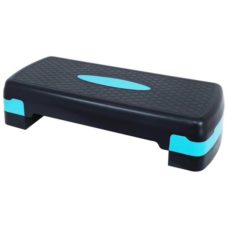 Laad afbeelding in Galerijviewer, Fitvids Aerobic Step Platform Trainer with Adjustable 2-Level Risers, 400 Pound Weight Capacity – Non-Slip Exercise Stepper - happygetfit.com
