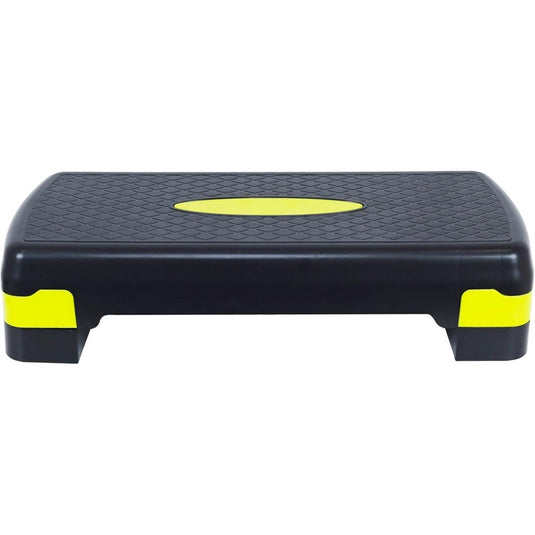 Fitvids Aerobic Step Platform Trainer with Adjustable 2-Level Risers, 400 Pound Weight Capacity – Non-Slip Exercise Stepper - happygetfit.com