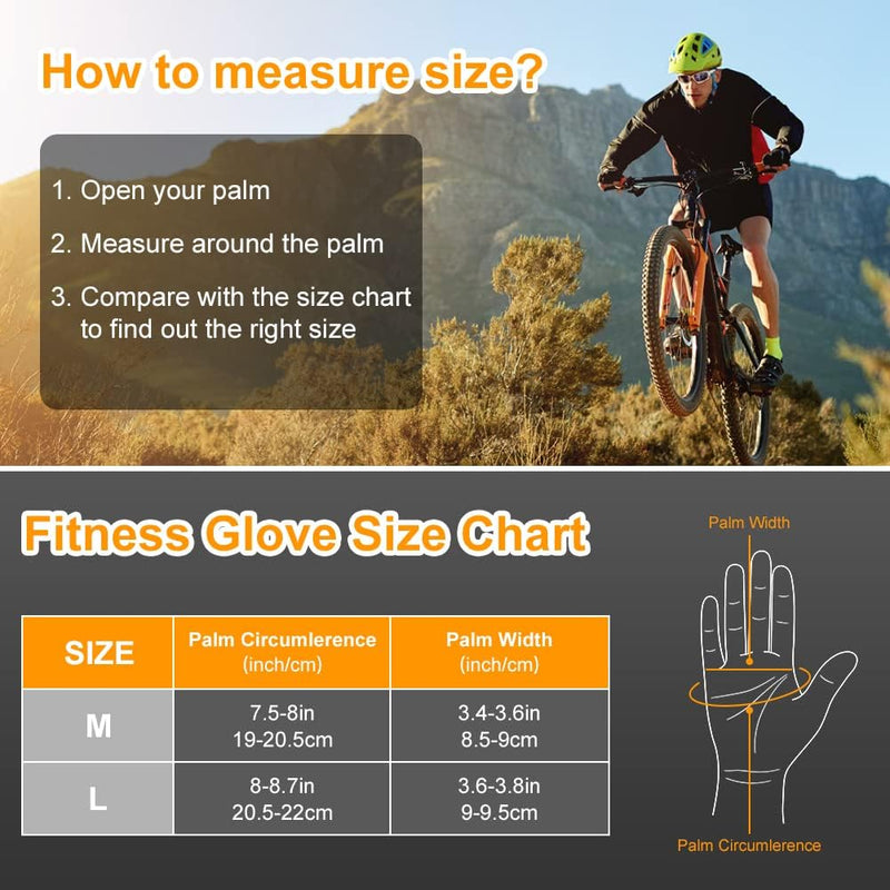Laad afbeelding in Galerijviewer, Flintronic Gymhandschoenen, Ademende Trainingshandschoenen met Microvezelstof, Antislip Siliconen Gewatteerde Handpalmbescherming en Extra Grip, voor Heren en Dames, Gewichtheffen/Crossfit/Fietsen - happygetfit.com
