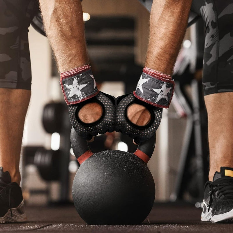 Laad afbeelding in Galerijviewer, Flintronic Gymhandschoenen, Ademende Trainingshandschoenen met Microvezelstof, Antislip Siliconen Gewatteerde Handpalmbescherming en Extra Grip, voor Heren en Dames, Gewichtheffen/Crossfit/Fietsen - happygetfit.com
