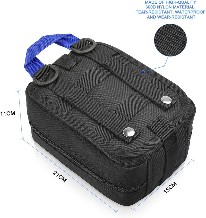 Laad afbeelding in Galerijviewer, flintronic Tactische Heuptassen, Molle EDC Pouch, Outdoor Heuptas+Haak, Utility Gadget Riemtas met Mobiele Telefoon Holster voor Sport, Wandelen, Kamperen, Reizen-Zwart - happygetfit.com
