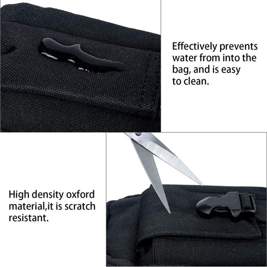 flintronic Tactische Heuptassen, Molle EDC Pouch, Outdoor Heuptas+Haak, Utility Gadget Riemtas met Mobiele Telefoon Holster voor Sport, Wandelen, Kamperen, Reizen-Zwart - happygetfit.com
