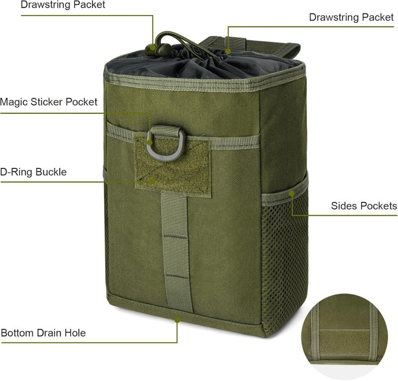 Laad afbeelding in Galerijviewer, flintronic Tactische Heuptassen, Molle EDC Pouch, Outdoor Heuptas+Haak, Utility Gadget Riemtas met Mobiele Telefoon Holster voor Sport, Wandelen, Kamperen, Reizen-Zwart - happygetfit.com
