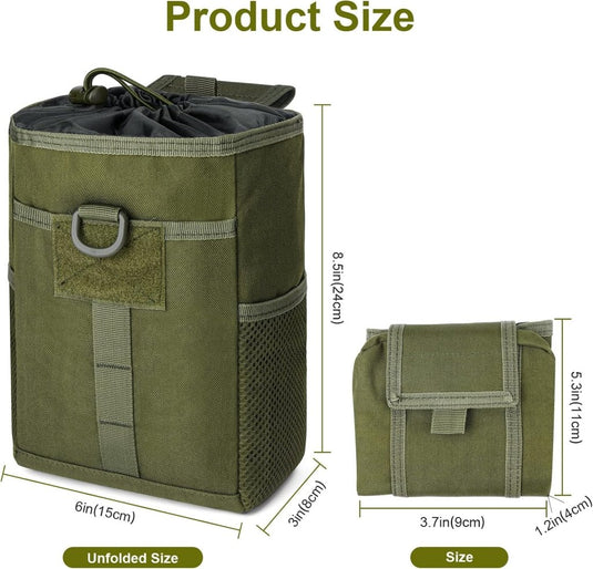flintronic Tactische Heuptassen, Molle EDC Pouch, Outdoor Heuptas+Haak, Utility Gadget Riemtas met Mobiele Telefoon Holster voor Sport, Wandelen, Kamperen, Reizen-Zwart - happygetfit.com