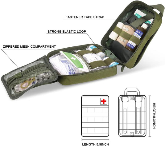 flintronic Tactische Heuptassen, Molle EDC Pouch, Outdoor Heuptas+Haak, Utility Gadget Riemtas met Mobiele Telefoon Holster voor Sport, Wandelen, Kamperen, Reizen-Zwart - happygetfit.com