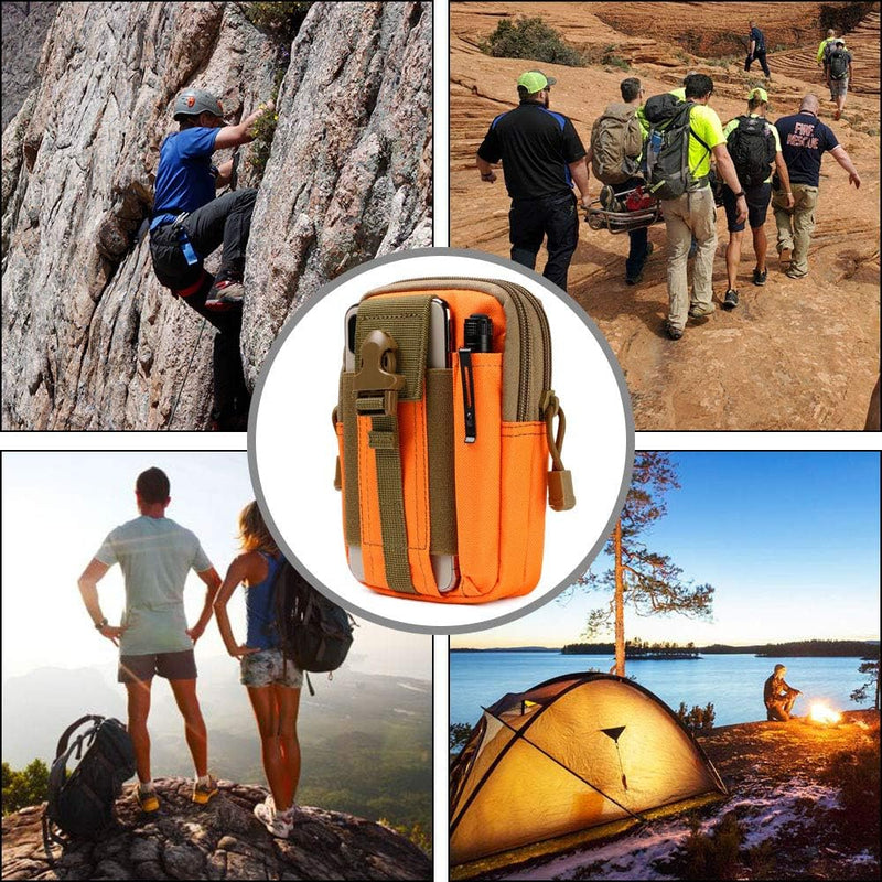 Laad afbeelding in Galerijviewer, flintronic Tactische Heuptassen, Molle EDC Pouch, Outdoor Heuptas+Haak, Utility Gadget Riemtas met Mobiele Telefoon Holster voor Sport, Wandelen, Kamperen, Reizen-Zwart - happygetfit.com
