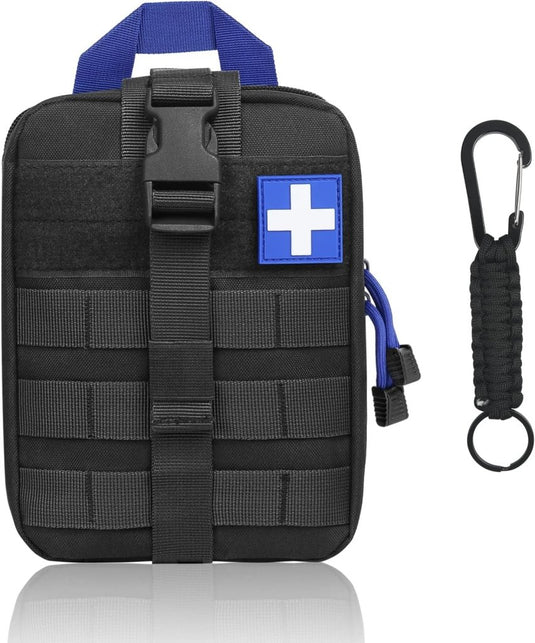 flintronic Tactische Heuptassen, Molle EDC Pouch, Outdoor Heuptas+Haak, Utility Gadget Riemtas met Mobiele Telefoon Holster voor Sport, Wandelen, Kamperen, Reizen-Zwart - happygetfit.com