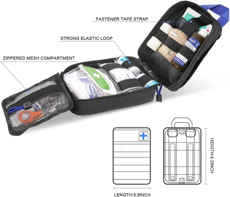 Laad afbeelding in Galerijviewer, flintronic Tactische Heuptassen, Molle EDC Pouch, Outdoor Heuptas+Haak, Utility Gadget Riemtas met Mobiele Telefoon Holster voor Sport, Wandelen, Kamperen, Reizen-Zwart - happygetfit.com
