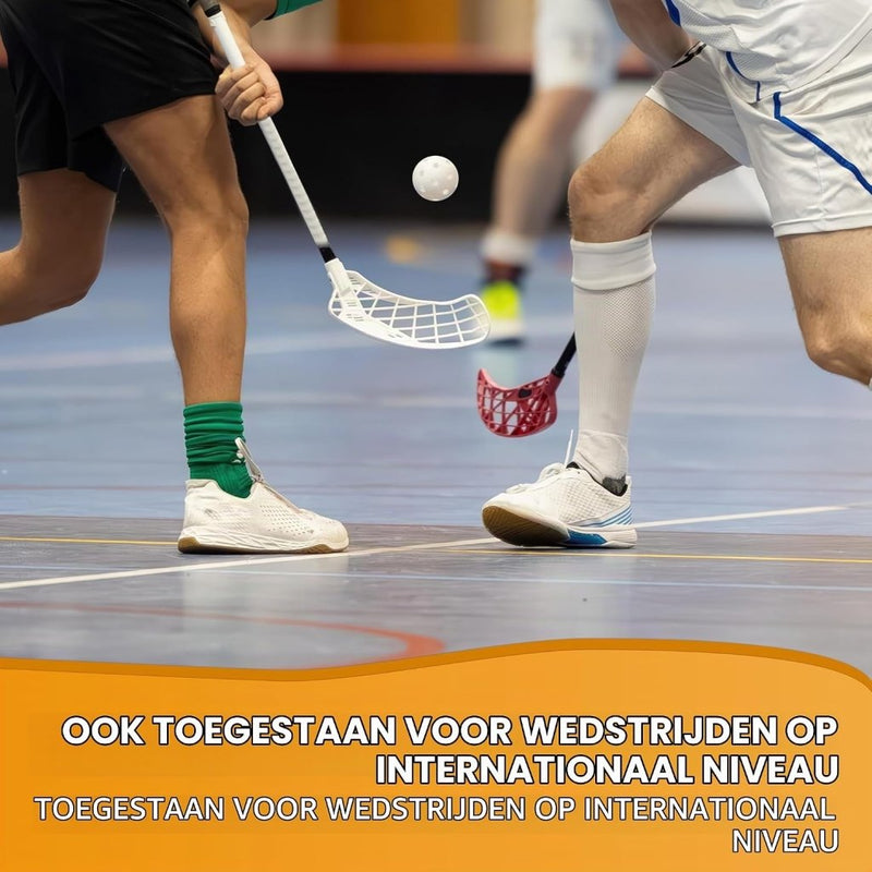 Carica l’immagine nel visualizzatore della galleria, Floorballballen 24 stuks 72 mm van kunststof met 26 gaten en IFF-goedkeuring – unihockeyballen – zaalhockey - happygetfit.com
