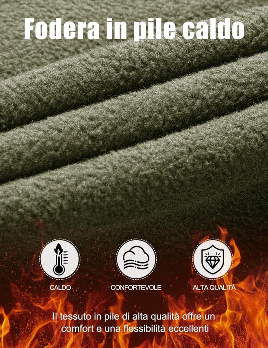 Free Soldier Winterskibroek voor heren, waterdicht, winddicht, softshell, gevoerd met fleece, voor wandelen. - happygetfit.com
