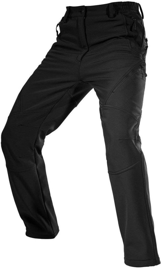Free Soldier Winterskibroek voor heren, waterdicht, winddicht, softshell, gevoerd met fleece, voor wandelen. - happygetfit.com