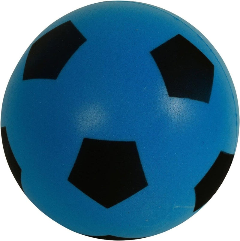 Laad afbeelding in Galerijviewer, Fun Sport 20cm Football Indoor/Outdoor BLUE Soft Sponge Foam Soccer Ball Size 5 - happygetfit.com
