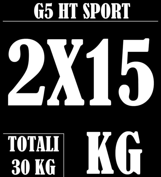 G5 HT SPORT Halterschijven van gietijzer, gatdiameter: 25 mm, voor sportschool en thuisgymnastiek, 0,5 tot 20 kg, voor halters en lange halters - happygetfit.com