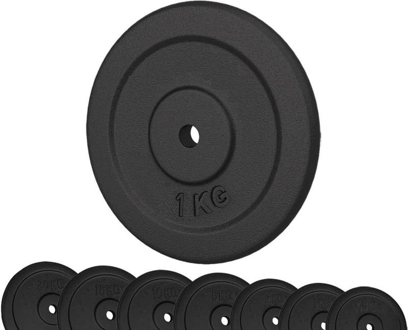 Laad afbeelding in Galerijviewer, G5 HT SPORT Halterschijven van gietijzer, gatdiameter: 25 mm, voor sportschool en thuisgymnastiek, 0,5 tot 20 kg, voor halters en lange halters - happygetfit.com
