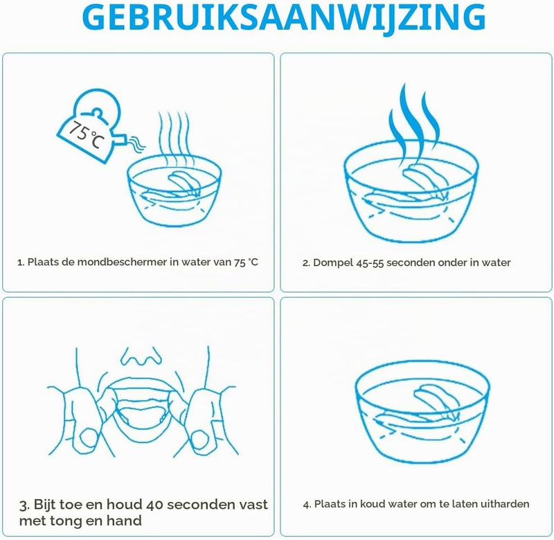 Laad afbeelding in Galerijviewer, Gebitsbeschermers kinderen 2 stuks van schokabsorberend EVA met aanpasbare pasvorm en opbergdoos – bitje – boksmondbeschermer - happygetfit.com
