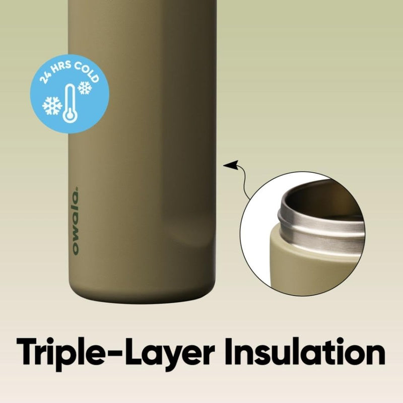 Laden Sie das Bild in Galerie -Viewer, Geïsoleerde RVS drinkfles 710 ml met rietje en lekvrije dop – waterfles – thermosfles - happygetfit.com
