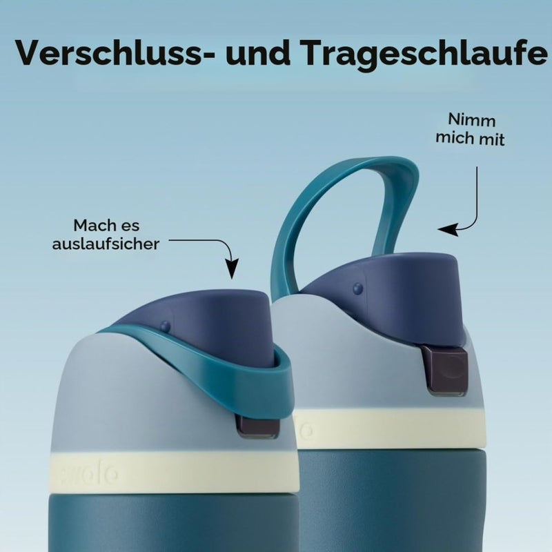 Laden Sie das Bild in Galerie -Viewer, Geïsoleerde RVS drinkfles 710 ml met rietje en lekvrije dop – waterfles – thermosfles - happygetfit.com
