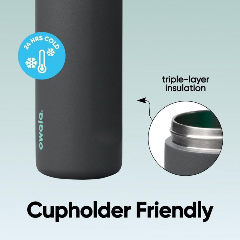 Laden Sie das Bild in Galerie -Viewer, Geïsoleerde RVS drinkfles 710 ml met rietje en lekvrije dop – waterfles – thermosfles - happygetfit.com
