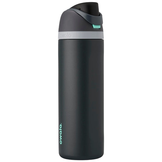 Geïsoleerde RVS drinkfles 710 ml met rietje en lekvrije dop – waterfles – thermosfles - happygetfit.com