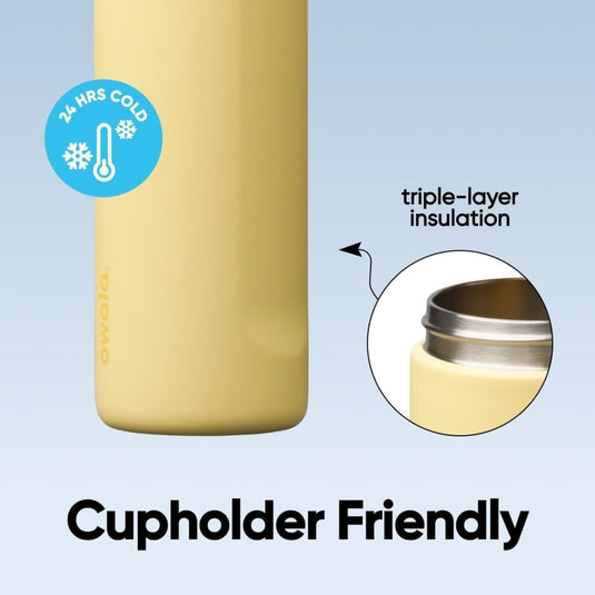 Geïsoleerde RVS drinkfles 710 ml met rietje en lekvrije dop – waterfles – thermosfles - happygetfit.com
