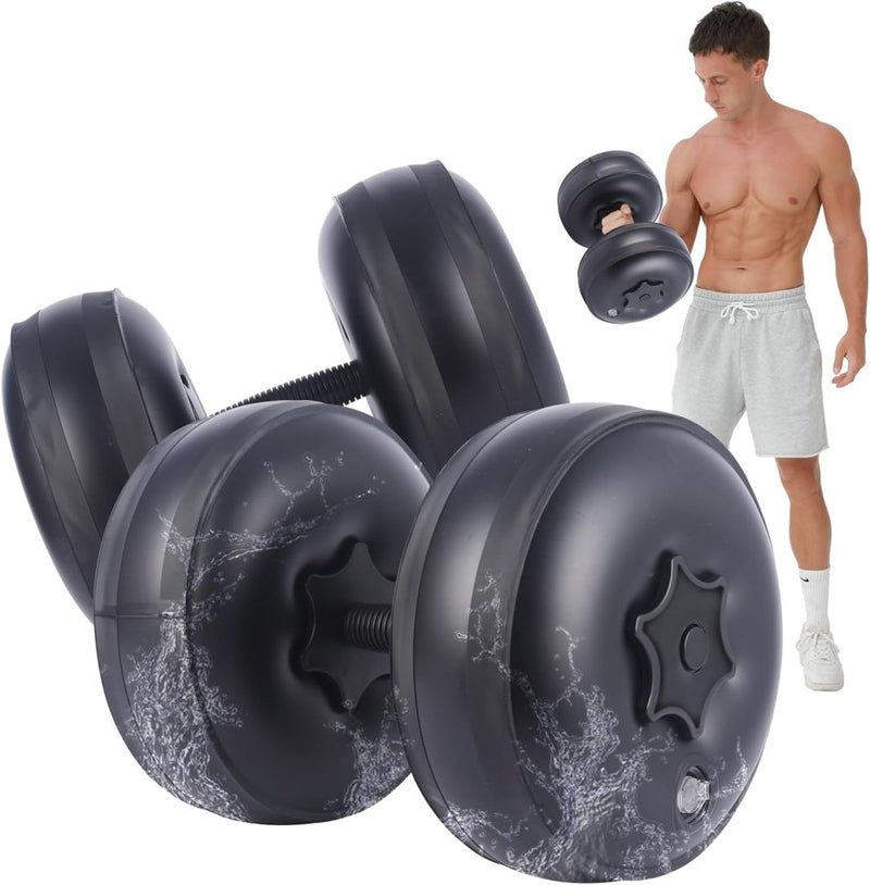 Load image into Gallery viewer, gewichten set 6/8/16kg 2 in 1 halters verstelbaar, halterset fitness, Water Dumbbells, travel dumbebll - happygetfit.com
