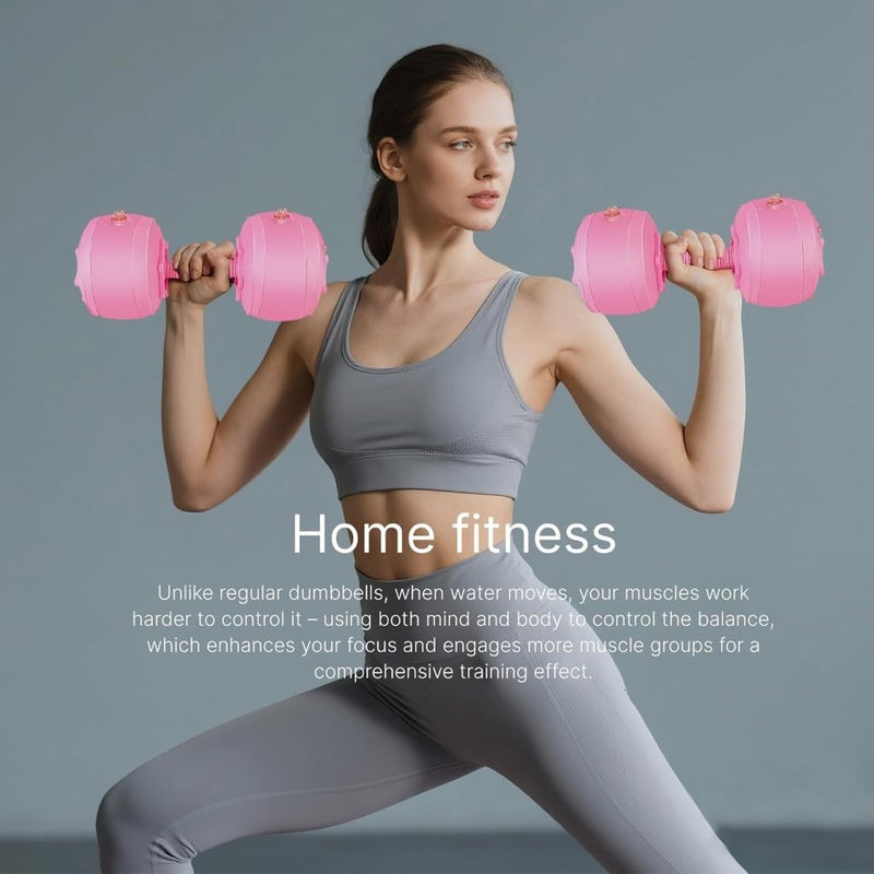 Load image into Gallery viewer, gewichten set 6/8/16kg 2 in 1 halters verstelbaar, halterset fitness, Water Dumbbells, travel dumbebll - happygetfit.com
