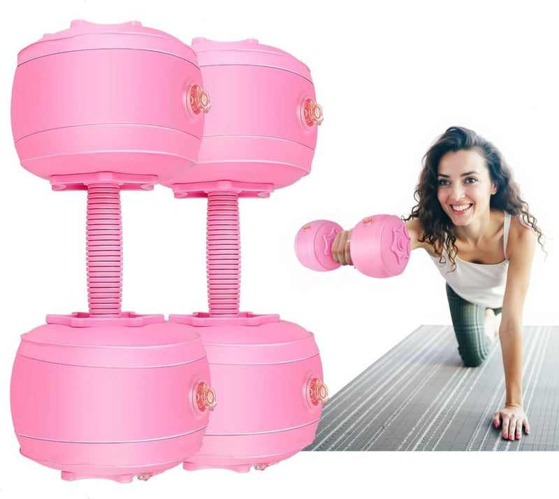 Load image into Gallery viewer, gewichten set 6/8/16kg 2 in 1 halters verstelbaar, halterset fitness, Water Dumbbells, travel dumbebll - happygetfit.com
