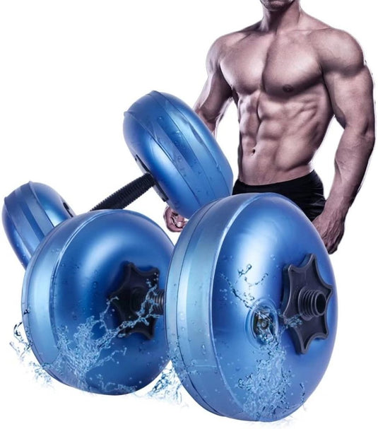 gewichten set 6/8/16kg 2 in 1 halters verstelbaar, halterset fitness, Water Dumbbells, travel dumbebll - happygetfit.com