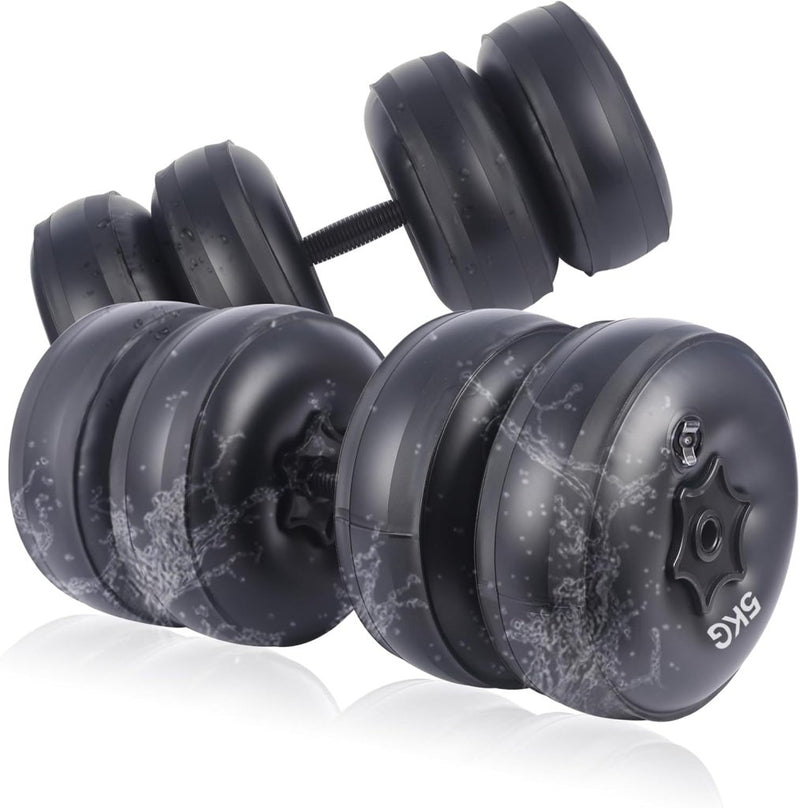 Load image into Gallery viewer, gewichten set 6/8/16kg 2 in 1 halters verstelbaar, halterset fitness, Water Dumbbells, travel dumbebll - happygetfit.com
