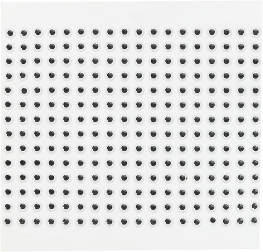 Glow in the dark 3D visoog stickers 3 mm (300 stuks) - Lichtgevende kunstaas ogen - Vliegbinden & visgerei accessoires - happygetfit.com