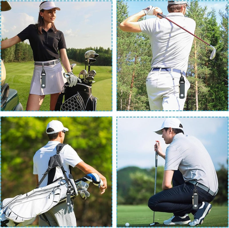 Carica l’immagine nel visualizzatore della galleria, Golfbal houder van neopreen voor 3 ballen en 3 tees lichtroze – golfbal draagtas – golf accessoires - happygetfit.com
