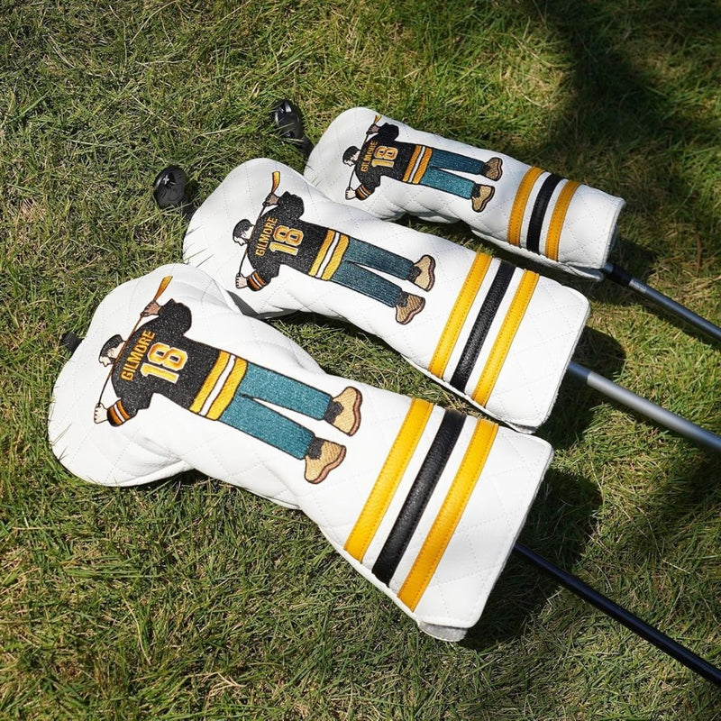 Laad afbeelding in Galerijviewer, Golfclub beschermhoes met geborduurd filmpersonage van kunstleer – cartoon headcover – golfclub bescherming - happygetfit.com
