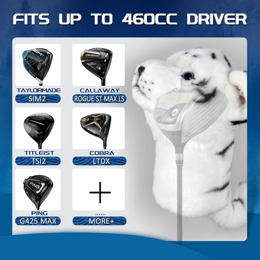 Golfclub beschermhoes van katoen voor hybride golfclubs met klittenbandsluiting – hybrid headcover – golfbescherming - happygetfit.com