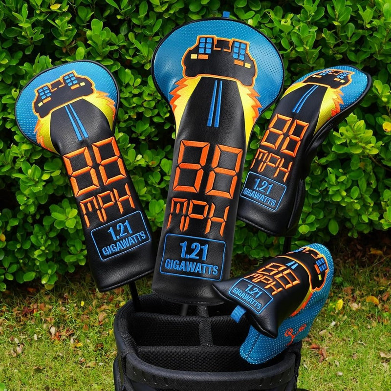 Załaduj obraz do przeglądarki galerii, Golfclub beschermhoes van kunstleer met camouflage borduurwerk voor drivers tot 460cc – golfclubhoes – driverbescherming - happygetfit.com
