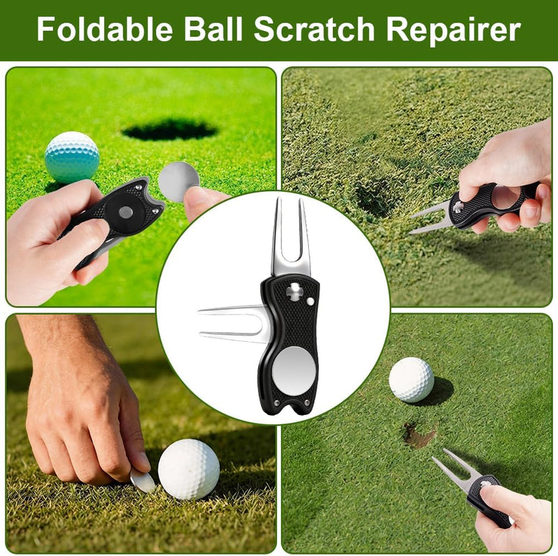 Bild im Galerie-Viewer laden, Golfclub reinigingsset 3-delig met schoonmaakborstel, groefreiniger en microvezeldoek – golfonderhoud – clubreiniging - happygetfit.com
