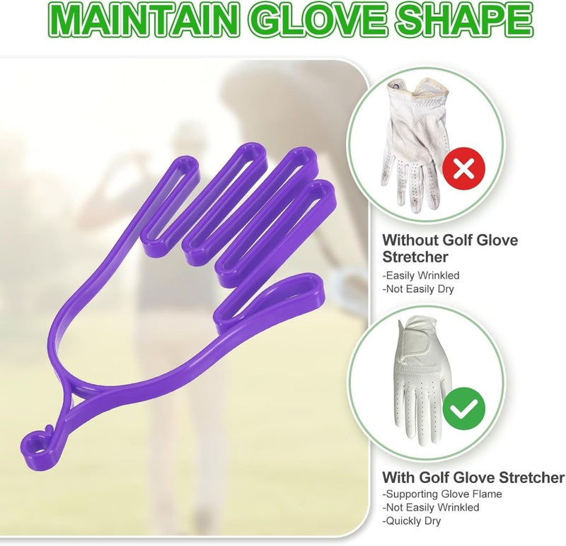 Załaduj obraz do przeglądarki galerii, Golfhandschoen houder met ophanghaak – handschoenspanner en droger – golf accessoires - happygetfit.com
