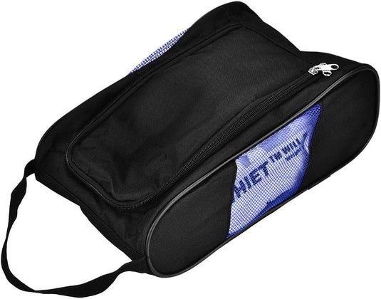 Golfschoenentas van nylon met ventilatiegaas en dubbele ritssluiting – schoenentas – sporttas accessoires - happygetfit.com