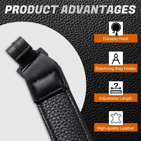 Golftas stabilisatieband van leer met verstelbaar klittenband voor standaardpoten – golftas bevestiging – standbag accessoires - happygetfit.com