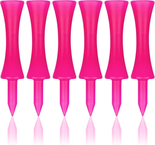 Golftees 84 stuks van stevig kunststof in 7 verschillende hoogtes van 25 tot 70 mm – golfpinnetjes – afslagtraining - happygetfit.com