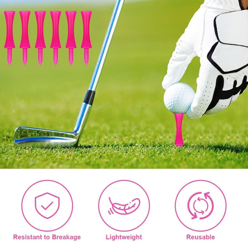 Laad afbeelding in Galerijviewer, Golftees 84 stuks van stevig kunststof in 7 verschillende hoogtes van 25 tot 70 mm – golfpinnetjes – afslagtraining - happygetfit.com
