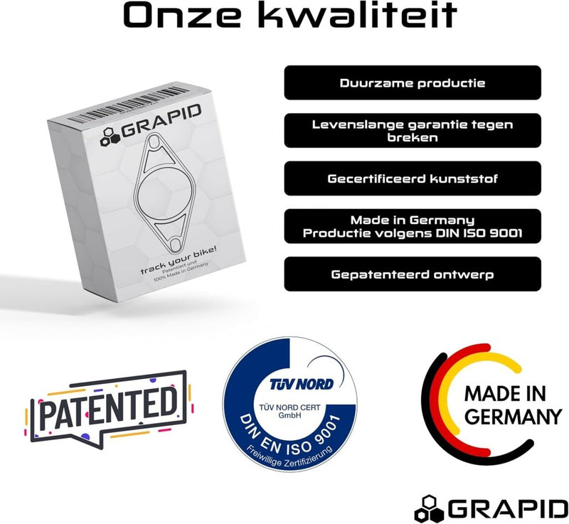 Laad afbeelding in Galerijviewer, Grapid Fietshouder voor Apple AirTag, universele houder, tracker voor diefstalbeveiliging, accessoirehoes, veiligheidsschroeven, spatwaterdicht - happygetfit.com
