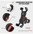 Laad afbeelding in Galerijviewer, Grefay Bike Phone Holder, Motorcycle Phone Holder with Handlebar Clamp for Bicycle, Suitable with iPhone 16 15 14 Pro Max Plus/13 12 11 Pro Max Mini, XS XR X, SE/3.5-6.5 Inch Smartphone, 360 Rotatable - happygetfit.com
