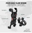 Grefay Bike Phone Holder, Motorcycle Phone Holder with Handlebar Clamp for Bicycle, Suitable with iPhone 16 15 14 Pro Max Plus/13 12 11 Pro Max Mini, XS XR X, SE/3.5-6.5 Inch Smartphone, 360 Rotatable - happygetfit.com